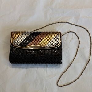 Vintage Bags By Marlo Metal Mesh Evening Shoulder Bag Chain Strap Purse